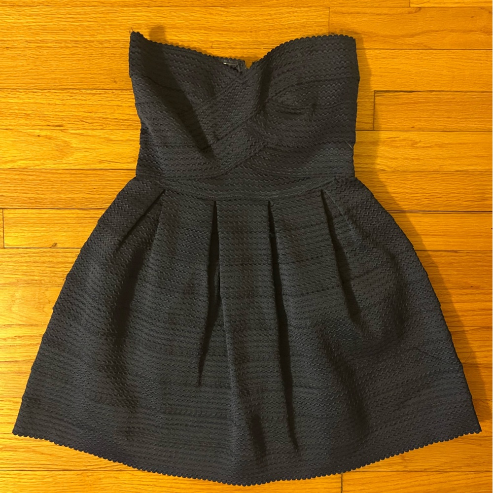 Strapless San Souci Sweetheart Mini Dress - Navy